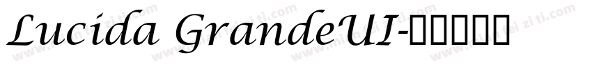 Lucida GrandeUI字体转换